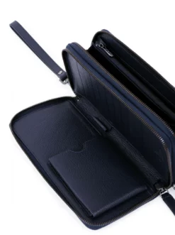 Hexagona Compagnon De Voyage En Cuir De Vachette Marine " 137656 "