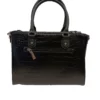 Sac à Main Cuir Vachette Noir Aspect Croco " DC-202 " -Hexagona Soldes Boutique dc202croconoirdos 062500800 1138 17112023