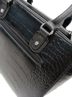 Sac à Main Cuir Vachette Noir Aspect Croco " DC-202 " 9 Sac à Main Cuir Vachette Noir Aspect Croco " DC-202 " -Hexagona Soldes Boutique dc202croconoirzoom 025137100 1138 17112023