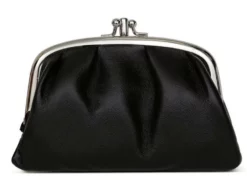 Hexagona Porte Monnaie Cuir D'agneau Noir " E77270 "