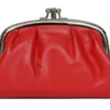 Hexagona Porte Monnaie Cuir D'agneau Rouge " E77270 " -Hexagona Soldes Boutique e7727007002 093384700 1801 20032023