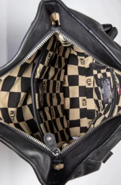 Sac à Dos Cuir 24 H Le Mans Noir " FERNANDO " -Hexagona Soldes Boutique fernandbackpackblack 043016000 0956 22022024