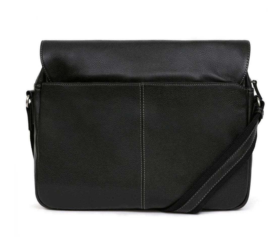 Hexagona Gibecière A4 En Cuir De Vachette Avec Poche Tablette Noir " 466184 " 3 Hexagona Gibecière A4 En Cuir De Vachette Avec Poche Tablette Noir " 466184 "