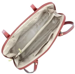 Hexagona Sac Porté épaule 2 Anses Cuir Vachette Carmin " 110469 " -Hexagona Soldes Boutique maroquinerie femme sac cuir 110469 carmin doublure 012616700 1134 13092019