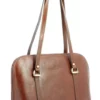 Hexagona Sac Porté épaule 2 Anses Cuir Vachette Marron " 110469 " -Hexagona Soldes Boutique maroquinerie femme sac cuir 110469 marron biais 095826500 1134 13092019