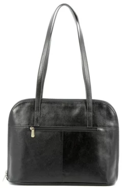 Hexagona Sac Porté épaule 2 Anses Cuir Vachette Noir " 110469 " -Hexagona Soldes Boutique maroquinerie femme sac cuir 110469 noir dos 082573200 1134 13092019