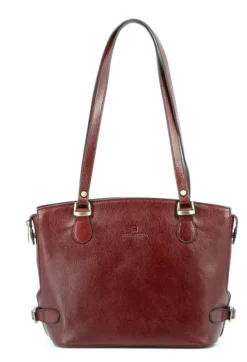 Hexagona Sac Porté épaule Cuir Vachette Rouge " 111807 " -Hexagona Soldes Boutique maroquinerie femme sac cuir 111807 carmin 005007300 1621 13092019