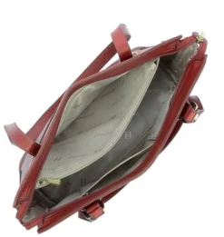 Hexagona Sac Porté épaule Cuir Vachette Rouge " 111807 " -Hexagona Soldes Boutique maroquinerie femme sac cuir 111807 carmin doublure 048763700 1621 13092019