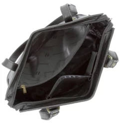 Hexagona Sac Porté épaule Cuir Vachette Noir " 111807 " -Hexagona Soldes Boutique maroquinerie femme sac cuir 111807 noir doublure 085070500 1621 13092019