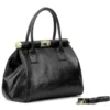 Hexagona Sac Porté Main Cuir Vachette Noir " 112551 " -Hexagona Soldes Boutique maroquinerie femme sac cuir 112551 noir biais 010810400 1540 16092019