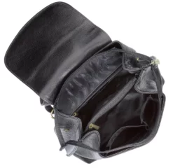 Hexagona Sac à Dos Cuir Vachette Noir " 112194 " -Hexagona Soldes Boutique maroquinerie femme sac cuir 112914 noir doublure 043870500 1044 17092019