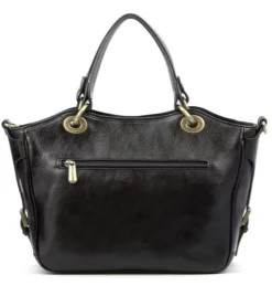 Hexagona Sac Porté Main Cuir Vachette Noir " 114577 " -Hexagona Soldes Boutique maroquinerie femme sac cuir 114577 noir dos 014975700 1641 17092019