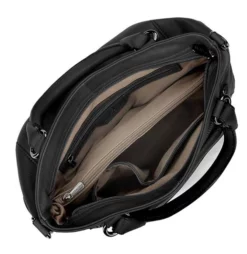 Hexagona Sac Cuir Femme Vachette Noir " 414719 " Porté Main Et épaule -Hexagona Soldes Boutique maroquinerie femme sac cuir 414719 noir doublure 047731900 1741 16092019