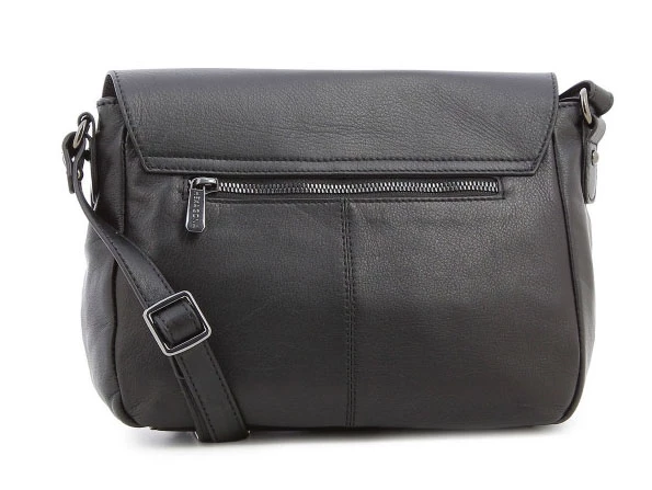 Hexagona Sac Porté Travers Cuir Vachette Noir " 415366 " 4 Hexagona Sac Porté Travers Cuir Vachette Noir " 415366 " – Image 2