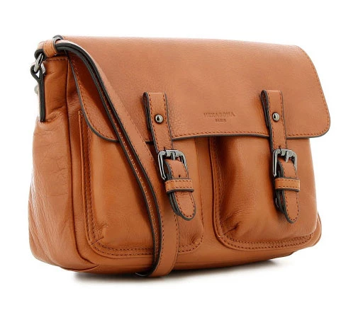 Hexagona Sac Porté Travers Cuir Vachette Terre " 415366 " 3 Hexagona Sac Porté Travers Cuir Vachette Terre " 415366 "