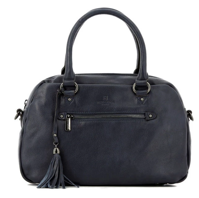 Hexagona Sac Cuir Vachette Bleu " 415491 " 6 Hexagona Sac Cuir Vachette Bleu " 415491 " – Image 4
