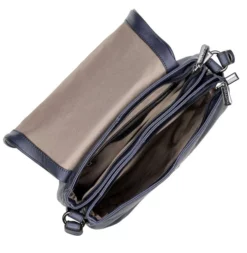 Hexagona Sac Cuir Vachette Bleu " 415495 " -Hexagona Soldes Boutique maroquinerie femme sac cuir 415495 bleu doublure 032561000 1814 16092019