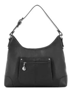 Hexagona Sac Porté épaule 1 Anse Cuir Vachette Noir " 462042 " -Hexagona Soldes Boutique maroquinerie femme sac cuir 462042 noir 048264600 1143 17092019