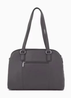 Hexagona Sac Porté épaule A4 Cuir Vachette Taupe " 463453 " -Hexagona Soldes Boutique maroquinerie femme sac cuir 463453 taupe dos 028103700 1636 17092019