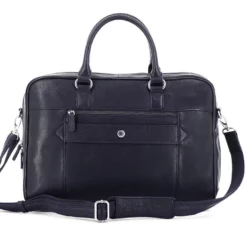 Hexagona Sacoche En Cuir De Vachette Bleu Marine " 464764 " -Hexagona Soldes Boutique maroquinerie femme sac cuir 464764 marine dos 099688600 1459 17092019