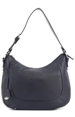 Hexagona Sac Porté épaule 1 Anse Cuir Vachette Marine " 464779 " -Hexagona Soldes Boutique maroquinerie femme sac cuir 464779 marine face 070572400 1153 17092019