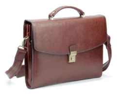 Hexagona Serviette 1 Soufflet Cuir Vachette Marron " 110451 " -Hexagona Soldes Boutique maroquinerie homme cartable cuir hexagona 110451 marron 1 032463300 1125 04102019