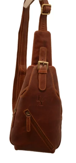 Sacoche Cuir Vachette Cognac " MB-139-R " -Hexagona Soldes Boutique mb139rcognacface 024155800 1107 20022024