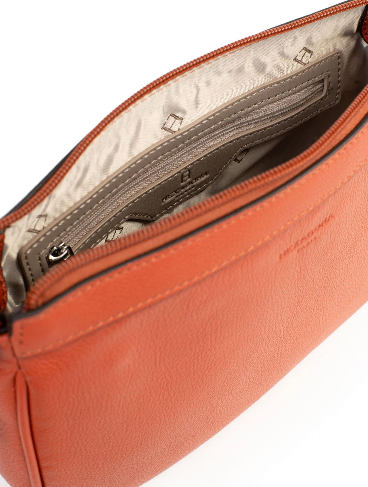 Hexagona Sac Porté épaule 1 Anse Cuir Vachette Orange " 462348 " 6 Hexagona Sac Porté épaule 1 Anse Cuir Vachette Orange " 462348 " – Image 4