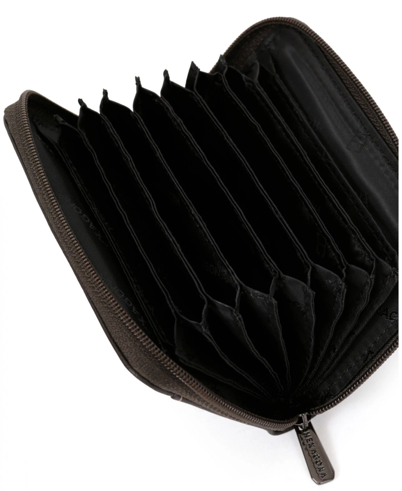 Hexagona Porte Carte En Cuir De Vachette Marron " 727528 " 3 Hexagona Porte Carte En Cuir De Vachette Marron " 727528 "