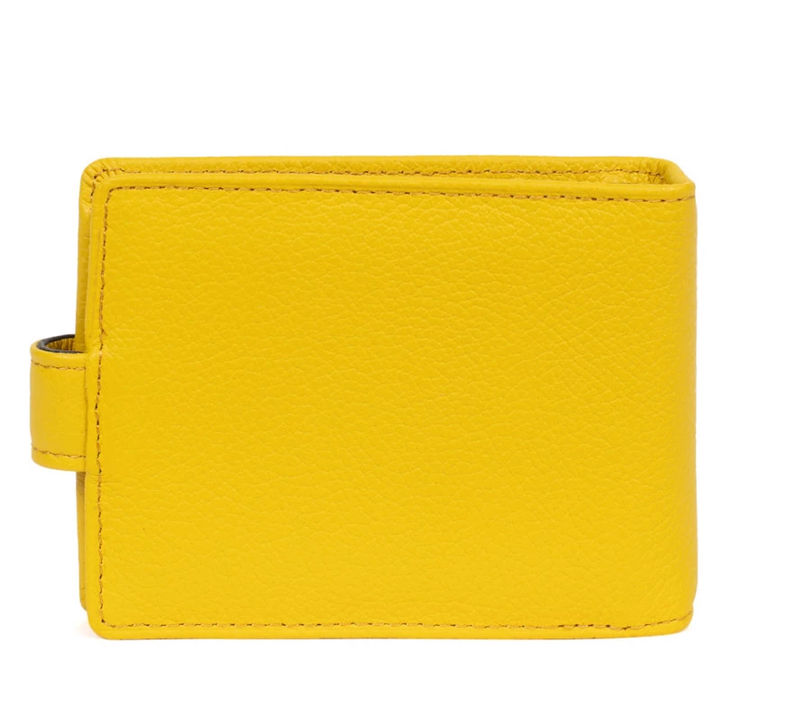 Hexagona Porte-cartes En Cuir De Vachette Jaune " 461130 " 4 Hexagona Porte-cartes En Cuir De Vachette Jaune " 461130 " – Image 2