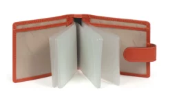 Hexagona Porte-cartes En Cuir De Vachette Orange " 461130 "