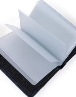 Hexagona Porte-cartes Cuir Vachette Grainé Noir Marine " 687816 "