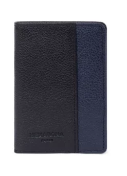 Hexagona Porte-cartes Cuir Vachette Grainé Noir Marine " 687816 " -Hexagona Soldes Boutique portecartesencuirdevachette687816 noir marine 081186300 1651 16032021
