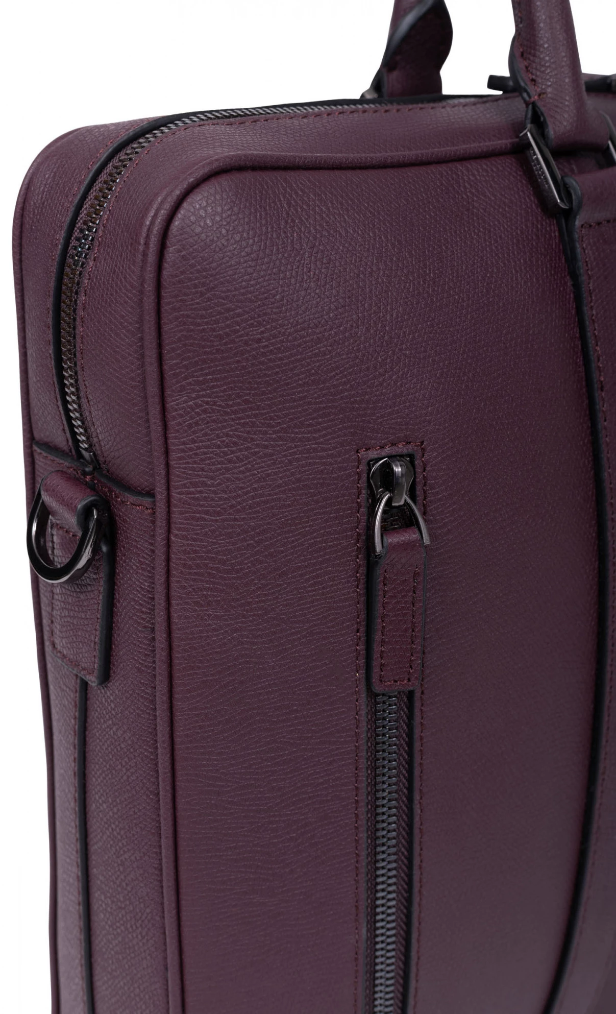 Hexagona Porte-documents 15" Et A4 En Cuir De Vachette Bordeaux " 206034 " 5 Hexagona Porte-documents 15" Et A4 En Cuir De Vachette Bordeaux " 206034 " – Image 3