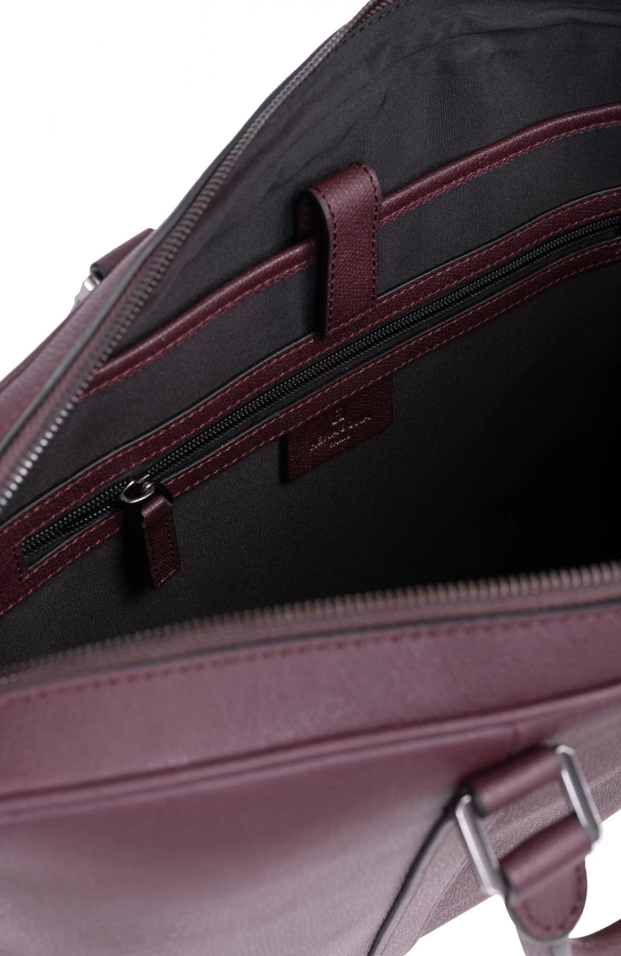 Hexagona Porte-documents 15" Et A4 En Cuir De Vachette Bordeaux " 206034 " 6 Hexagona Porte-documents 15" Et A4 En Cuir De Vachette Bordeaux " 206034 " – Image 4