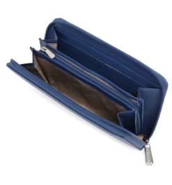 Hexagona Portefeuille En Cuir De Vachette Bleu " 467258 "