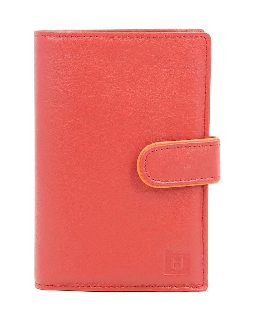 Hexagona Portefeuille Européen En Cuir De Vachette Rouge " 227376 " 5 Hexagona Portefeuille Européen En Cuir De Vachette Rouge " 227376 " – Image 3