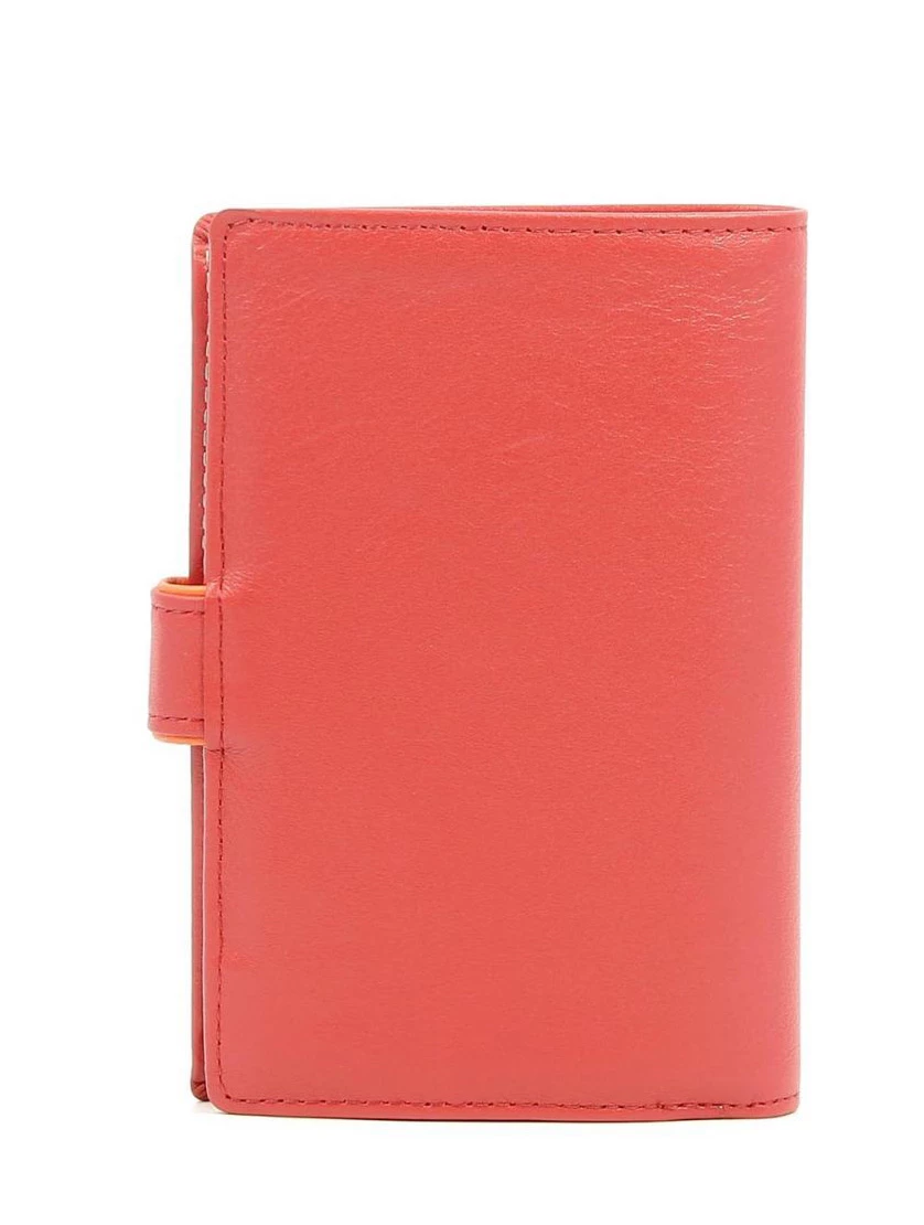 Hexagona Portefeuille Européen En Cuir De Vachette Rouge " 227376 " 3 Hexagona Portefeuille Européen En Cuir De Vachette Rouge " 227376 "