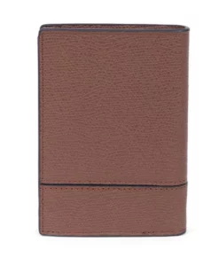 Hexagona Porte-cartes En Cuir De Vachette Premium Grainé Marron " 207775 "