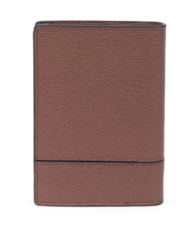 Hexagona Porte-cartes En Cuir De Vachette Premium Grainé Marron " 207775 " 3 Hexagona Porte-cartes En Cuir De Vachette Premium Grainé Marron " 207775 "