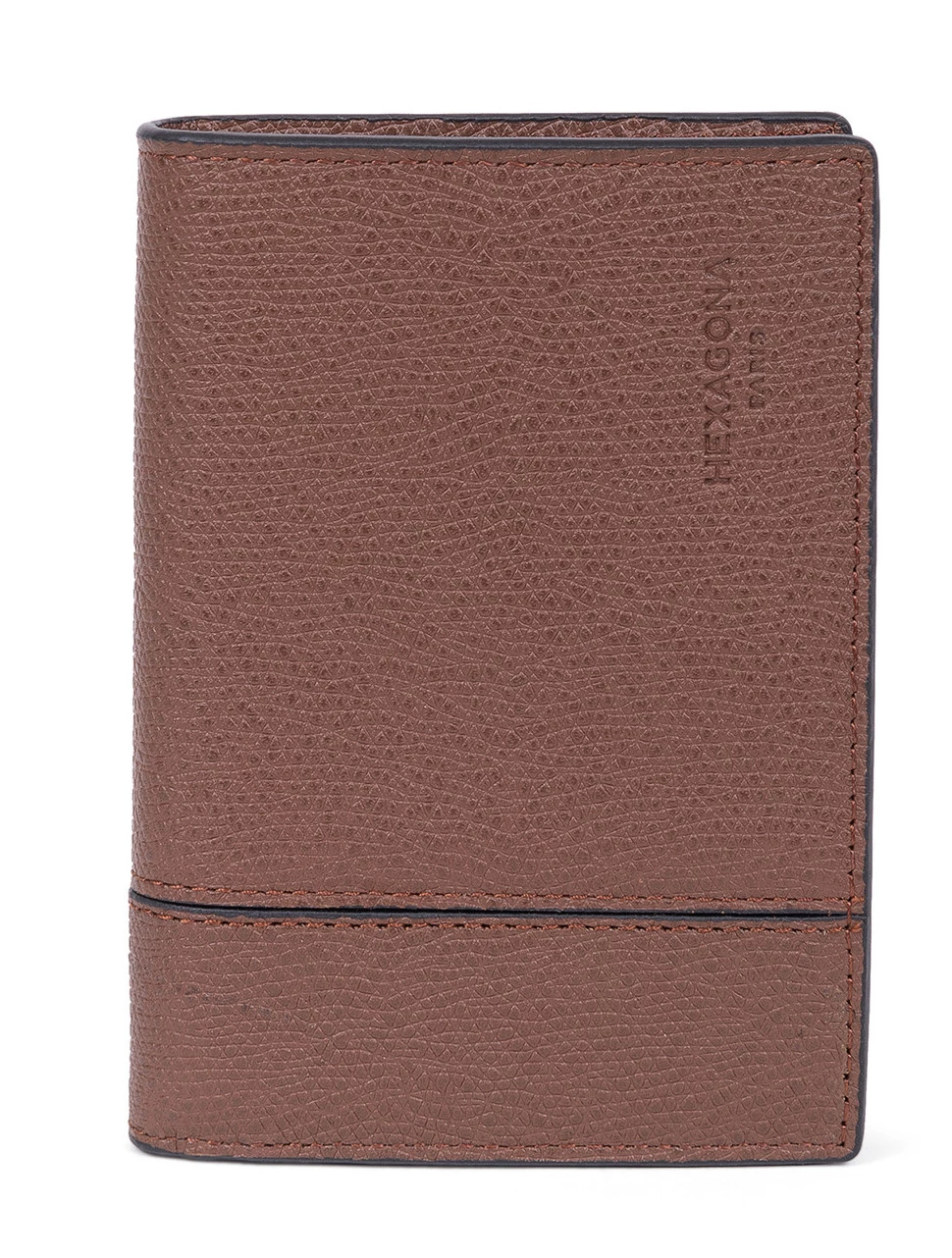 Hexagona Porte-cartes En Cuir De Vachette Premium Grainé Marron " 207775 " 7 Hexagona Porte-cartes En Cuir De Vachette Premium Grainé Marron " 207775 " – Image 5