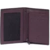 Hexagona Porte-cartes En Cuir De Vachette Premium Grainé Bordeaux " 207775 "