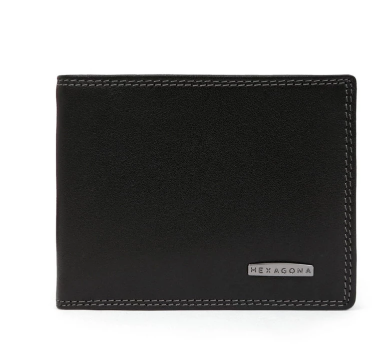 Hexagona Portefeuille Italien En Cuir De Vachette Noir " 727546 " 7 Hexagona Portefeuille Italien En Cuir De Vachette Noir " 727546 " – Image 5