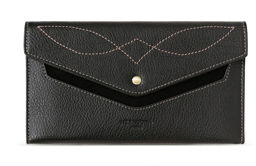 Hexagona Portefeuille Stop RFID En Cuir De Vachette Noir " 137860 " 7 Hexagona Portefeuille Stop RFID En Cuir De Vachette Noir " 137860 " – Image 5