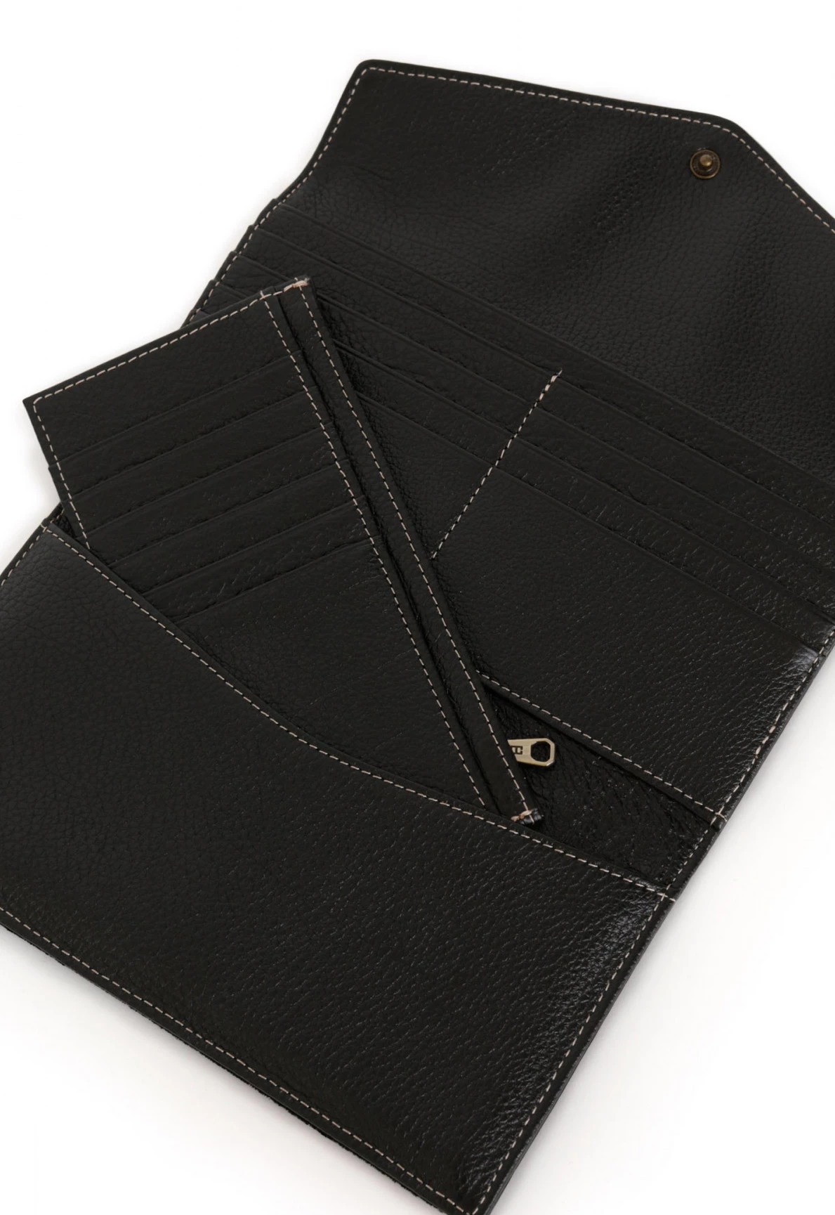 Hexagona Portefeuille Stop RFID En Cuir De Vachette Noir " 137860 " 5 Hexagona Portefeuille Stop RFID En Cuir De Vachette Noir " 137860 " – Image 3