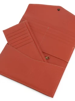 Hexagona Portefeuille Stop RFID En Cuir De Vachette Orange " 137860 " -Hexagona Soldes Boutique portefeuillestoprfidencuirdevachette13786019 099723200 1031 19032021