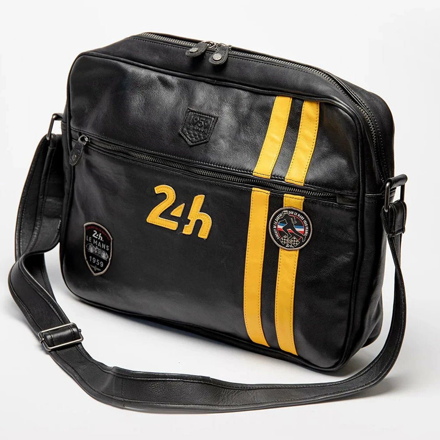 Sac Bandoulière Noir 24 H Du Mans " RAOUL 4 " 4 Sac Bandoulière Noir 24 H Du Mans " RAOUL 4 " – Image 2