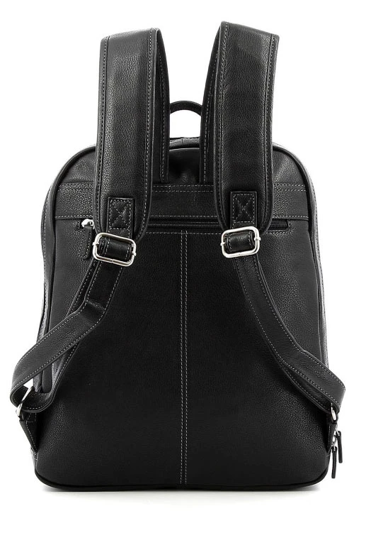 Hexagona Sac à Dos Cuir Vachette Noir " 461351 " 3 Hexagona Sac à Dos Cuir Vachette Noir " 461351 "