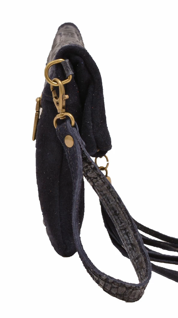 Pochette Cuir Vachette Femme Blue " TECLA " – Image 2