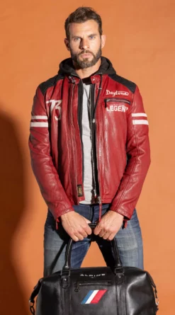 Sac Week-End En Cuir Alpine Noir " A110-48H " -Hexagona Soldes Boutique sac cuir voyage alpine noir 1 097578300 1643 29092023